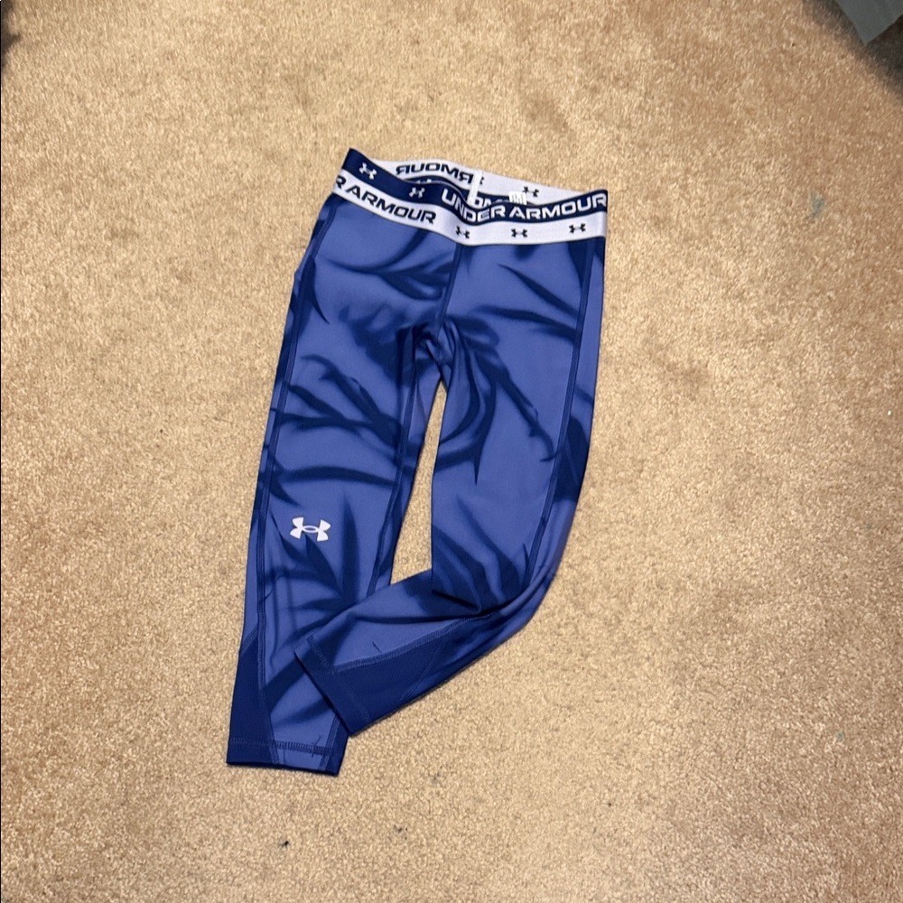 Under Armour Kids Navy Leggings size xs